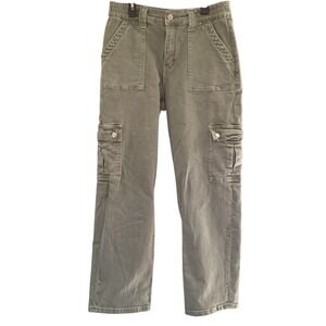 Vervet Los Angeles Women's Stretch Cargo Pant Green Size 29 Jeans Pockets EUC